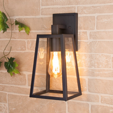 Уличный настенный светильник Germes D IP33 GL 1015D чёрный — Multielectrika