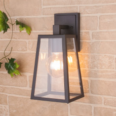 Уличный настенный светильник Germes D IP33 GL 1015D чёрный &mdash; Multielectrika