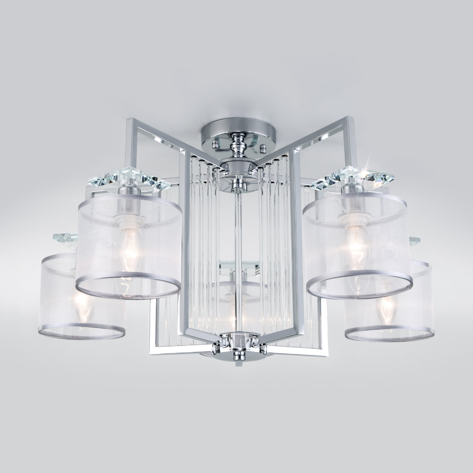 Умный потолочный светильник 60123/5 хром Smart фото 1 — Multielectrika