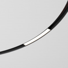 Slim Magnetic Трековый светильник для радиусного шинопровода 8W 4200K Planar чёрный Ø 1200мм 85181/01 &mdash; Multielectrika