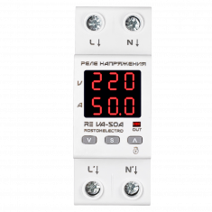 Реле напряжения c контролем тока DigiTOP RE VA-50A &mdash; Multielectrika