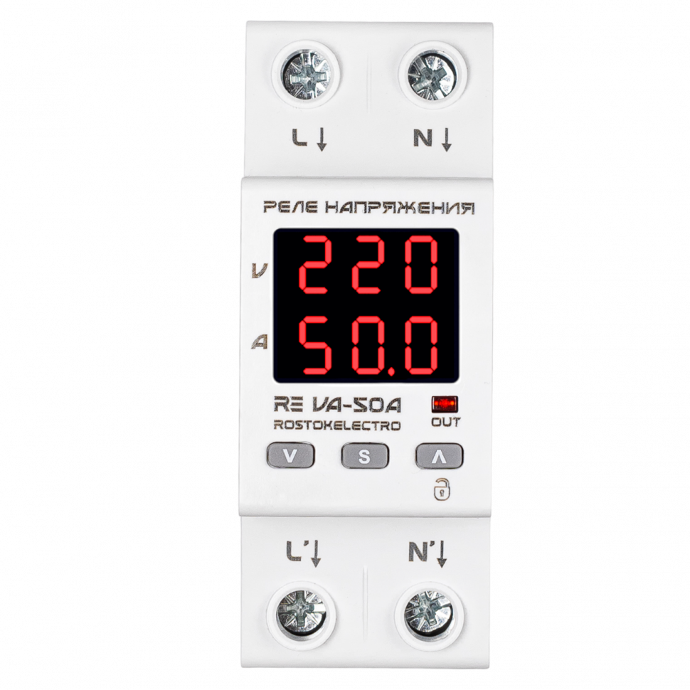 Реле напряжения c контролем тока DigiTOP RE VA-50A фото 1 — Multielectrika