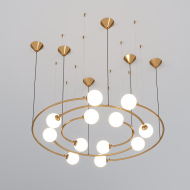 Подвесной светильник 359/12 латунь — Multielectrika