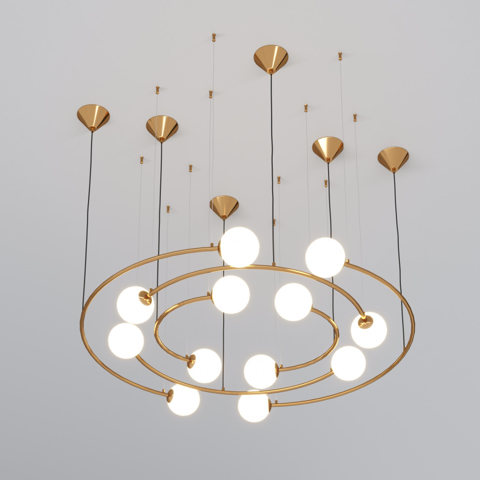 Подвесной светильник 359/12 латунь фото 1 — Multielectrika