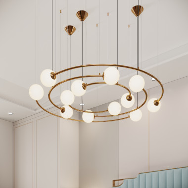 Подвесной светильник 359/12 латунь — Multielectrika