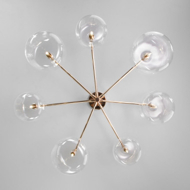 Потолочная люстра в стиле лофт 70128/7 золото — Multielectrika