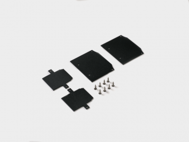 Комплект заглушек для встраиваемого трека в натяжной потолок, черные, 2 шт/компл,ECS-SY-CL-2-BL — Multielectrika