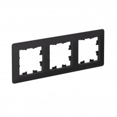 Рамка на 3 поста Systeme Electric AtlasDesign Air карбон &mdash; Multielectrika