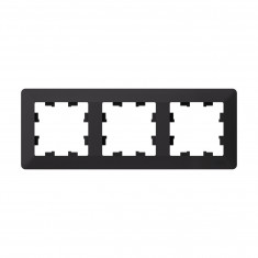 Рамка на 3 поста Systeme Electric AtlasDesign Air карбон &mdash; Multielectrika