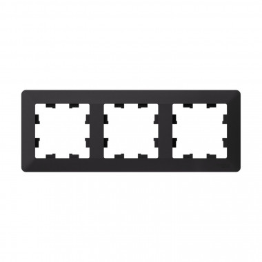 Рамка на 3 поста Systeme Electric AtlasDesign Air карбон — Multielectrika