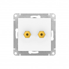 Аудиорозетка двойная Systeme Electric AtlasDesign лотос &mdash; Multielectrika