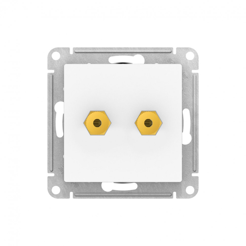 Аудиорозетка двойная Systeme Electric AtlasDesign лотос фото 1 — Multielectrika