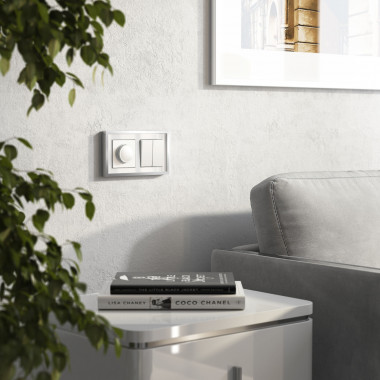 Рамка из металла на 2 поста Baguette белый/серебро W0022850 &mdash; Multielectrika