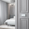 Рамка из металла на 2 поста Baguette белый/серебро W0022850 фото 5 &mdash; Multielectrika