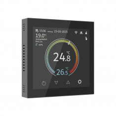 Умный сенсорный терморегулятор с LCD дисплеем черный W1851108 &mdash; Multielectrika