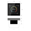 Умный сенсорный терморегулятор с LCD дисплеем черный W1851108 фото 8 &mdash; Multielectrika