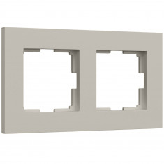 W0022917/ Рамка на 2 поста Slab (дымчатый софт) W0022917 &mdash; Multielectrika