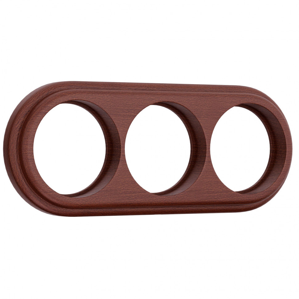 Рамка на 3 поста (итальянский орех) W0035225 фото 1 — Multielectrika