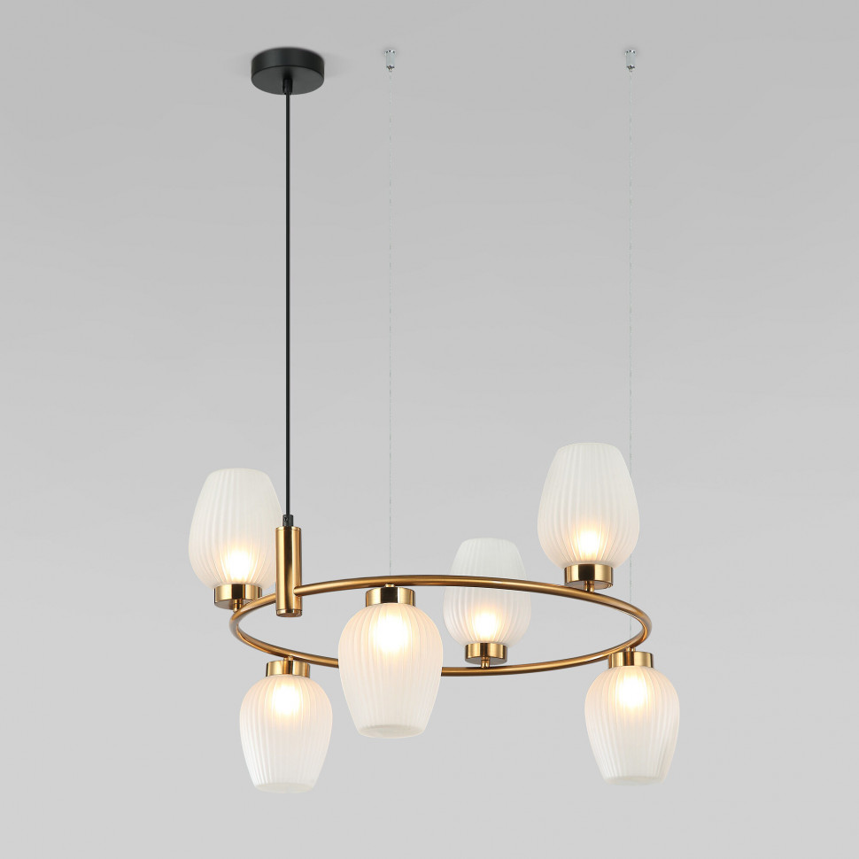 Подвесной светильник 30183/6 латунь фото 1 &mdash; Multielectrika