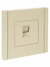 IEK FORTE&PIANO Розетка компьютерная RJ45 кат.5E FP432 ваниль, FP-K10-1-K10 фото 1 &mdash; Multielectrika