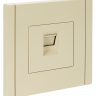 IEK FORTE&PIANO Розетка компьютерная RJ45 кат.5E FP432 ваниль, FP-K10-1-K10