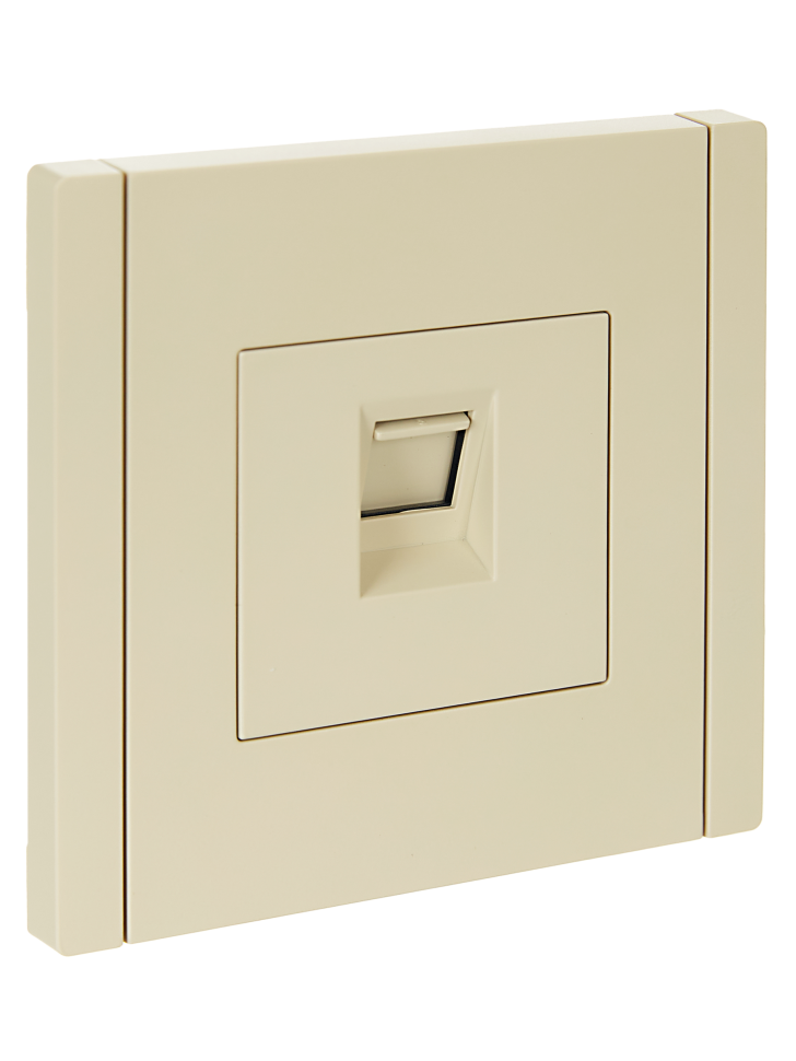 IEK FORTE&PIANO Розетка компьютерная RJ45 кат.5E FP432 ваниль, FP-K10-1-K10 фото 1 &mdash; Multielectrika