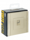 IEK FORTE&PIANO Розетка компьютерная RJ45 кат.5E FP432 ваниль, FP-K10-1-K10 фото 2 &mdash; Multielectrika