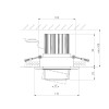 Встраиваемый светодиодный светильник с регулировкой угла освещения 9920 LED 15W 4200K серебро фото 35 &mdash; Multielectrika
