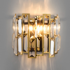 Бра с хрусталем 339/2 золото / черный &mdash; Multielectrika