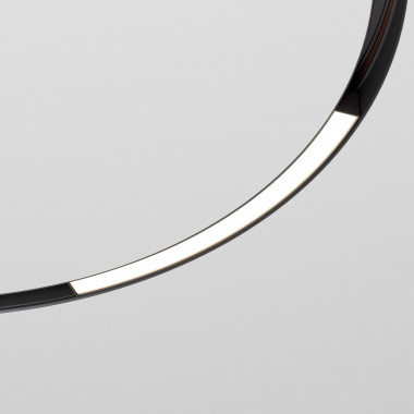 Slim Magnetic Трековый светильник для радиусного шинопровода 16W 4200K Planar чёрный Ø 800мм 85180/01 &mdash; Multielectrika