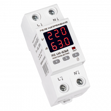 Реле напряжения c контролем тока DigiTOP RE VA-63A — Multielectrika