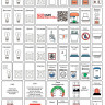 Набор наклеек, маркировка для электрощита, и электрических автоматов - 96 наклеек