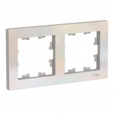 Рамка Schneider Electric Atlas Design на 2 поста, жемчуг &mdash; Multielectrika