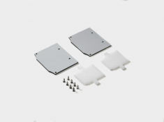 Комплект заглушек для встраиваемого трека в натяжной потолок, белая, 2 шт/компл,ECS-SY-CL-2-WH &mdash; Multielectrika