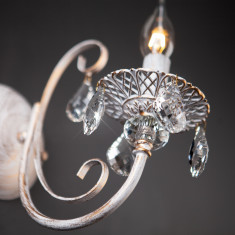 Бра с хрусталем 3305/1 белый с золотом / прозрачный хрусталь &mdash; Multielectrika