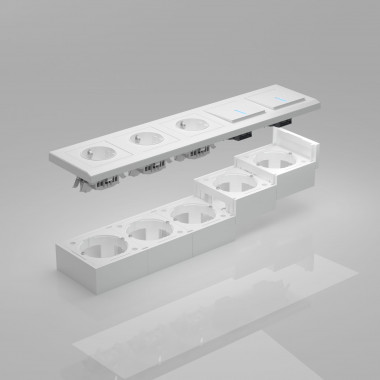 Коробка для накладного монтажа белый W8000001 &mdash; Multielectrika