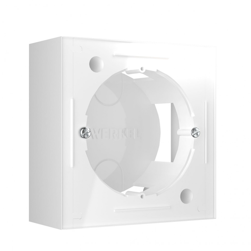 Коробка для накладного монтажа белый W8000001 фото 1 &mdash; Multielectrika