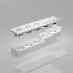 Коробка для накладного монтажа белый W8000001 &mdash; Multielectrika
