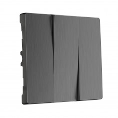 Набор клавиш для выключателя трехклавишного (графит рифленый) W1139004 &mdash; Multielectrika