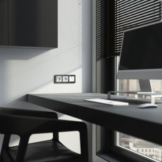 Выключатель двухклавишный проходной с подсветкой (белый) W1122101 &mdash; Multielectrika