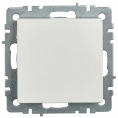 Выключатель одноклавишный перекрестный 10А IEK Brite ВС10-1-3-БрБ белый &mdash; Multielectrika
