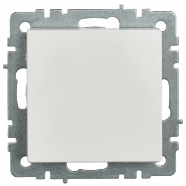 Выключатель одноклавишный перекрестный 10А IEK Brite ВС10-1-3-БрБ белый — Multielectrika