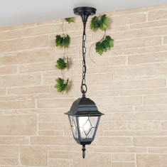 Уличный подвесной светильник IP44 Vega H черный &mdash; Multielectrika