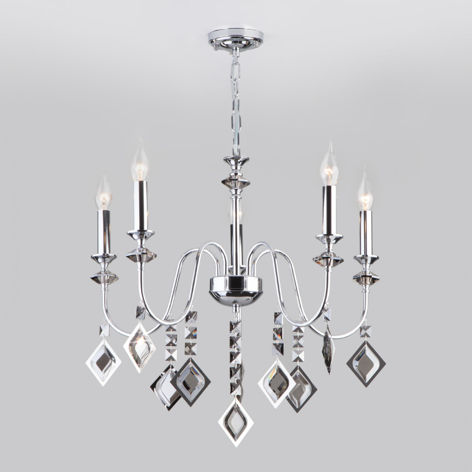 Умный подвесной светильник 10120/5 хром фото 1 — Multielectrika