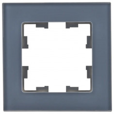 Рамка на 1 пост IEK Brite РУ-1-2-Бр стекло маренго матовый &mdash; Multielectrika