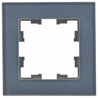 Рамка на 1 пост IEK Brite РУ-1-2-Бр стекло маренго матовый — Multielectrika