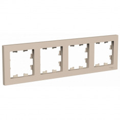 Рамка на 4 поста Systeme Electric AtlasDesign универсальная, песочный &mdash; Multielectrika