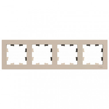 Рамка на 4 поста Systeme Electric AtlasDesign универсальная, песочный — Multielectrika