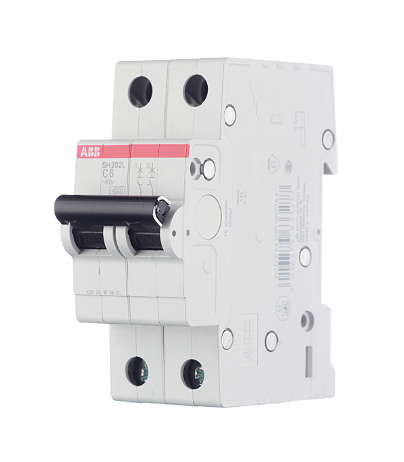 Автомат двухполюсный ABB SH202L C6 2CDS242001R0064 фото 1 — Multielectrika