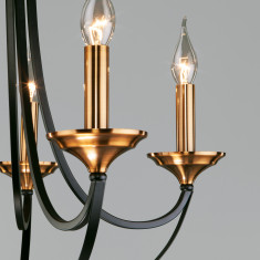 Подвесная люстра в стиле лофт 60098/5 черный &mdash; Multielectrika